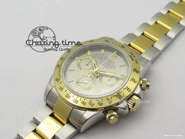 0405 Colorful Daytona SS YG 116523 JF Best Edition Gray Dial On SS YG Bracelet A 3897